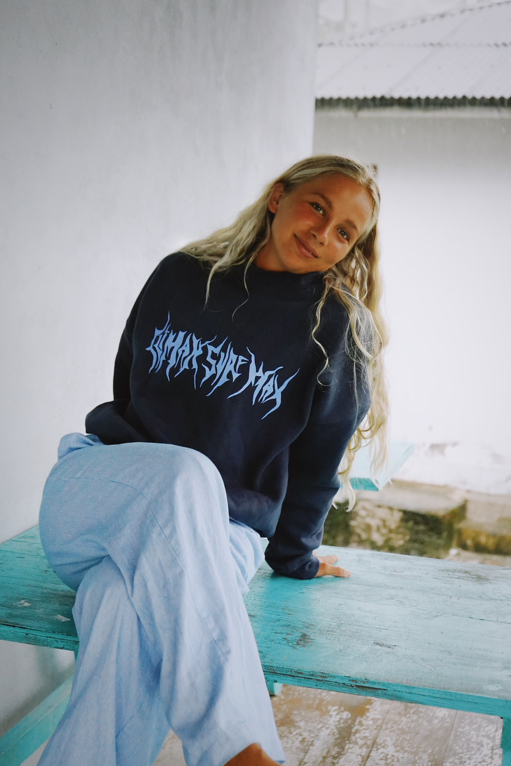 Climax Navy Crew Neck