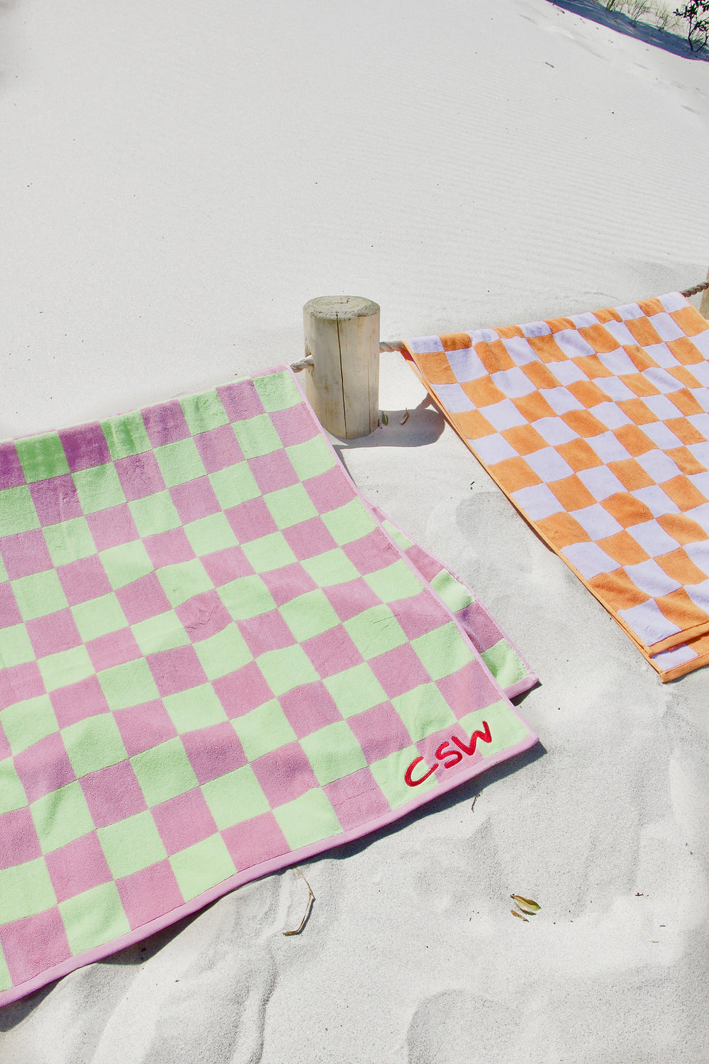 Climax Surf Jumbo Checkered Towels