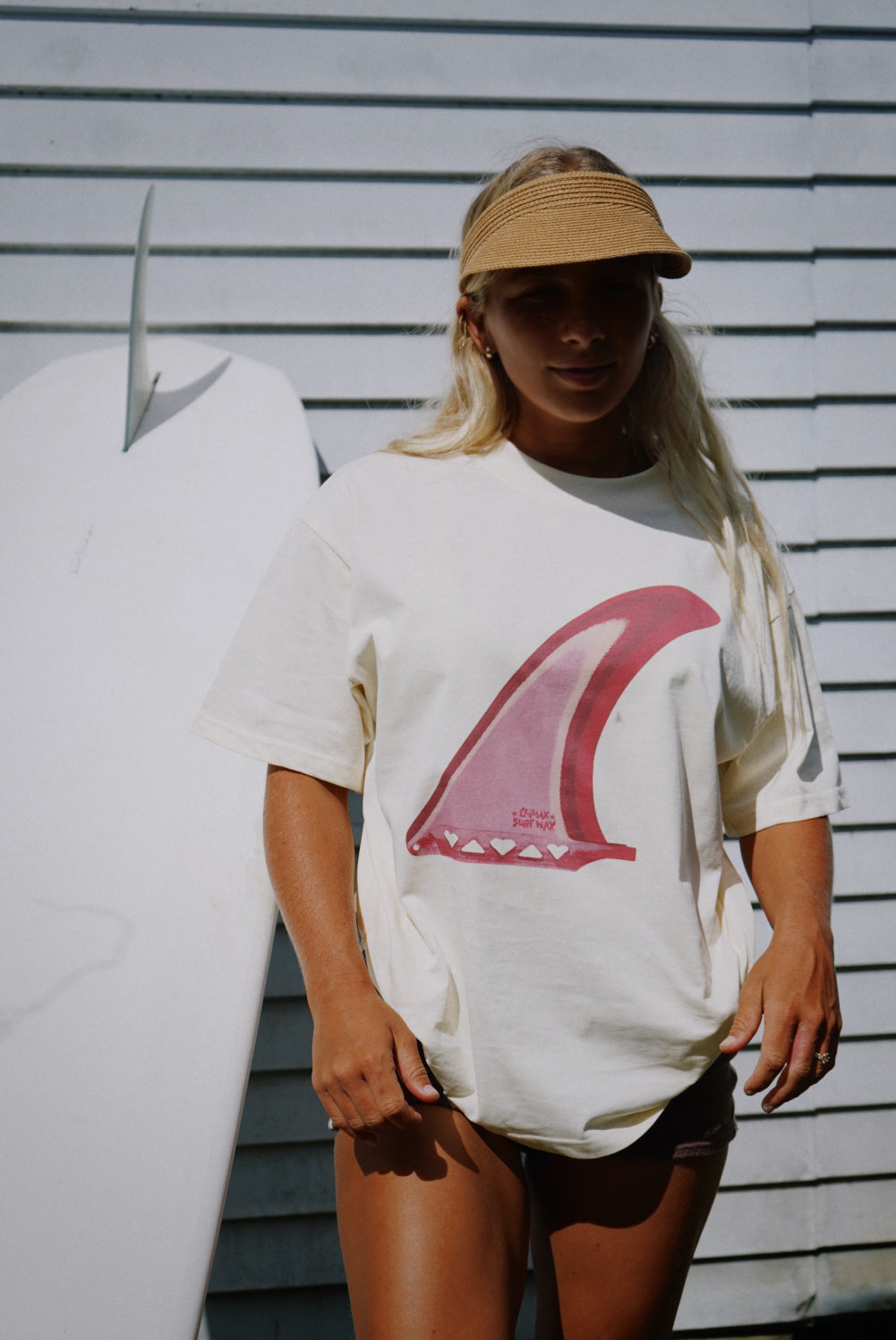 Single fin over sized tee