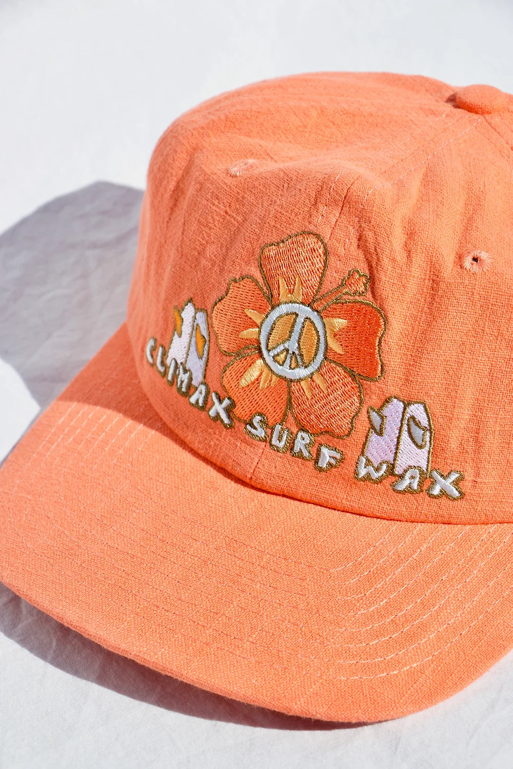 Hemp Hibiscus Coral Hat