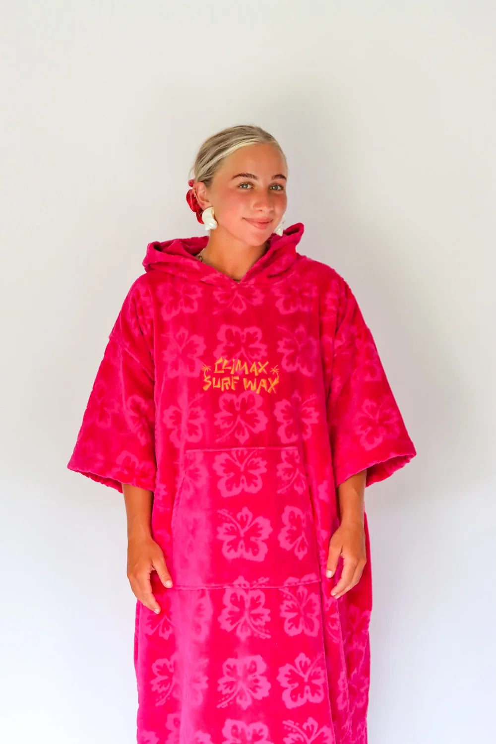 Hot Pink Hoodie Towel