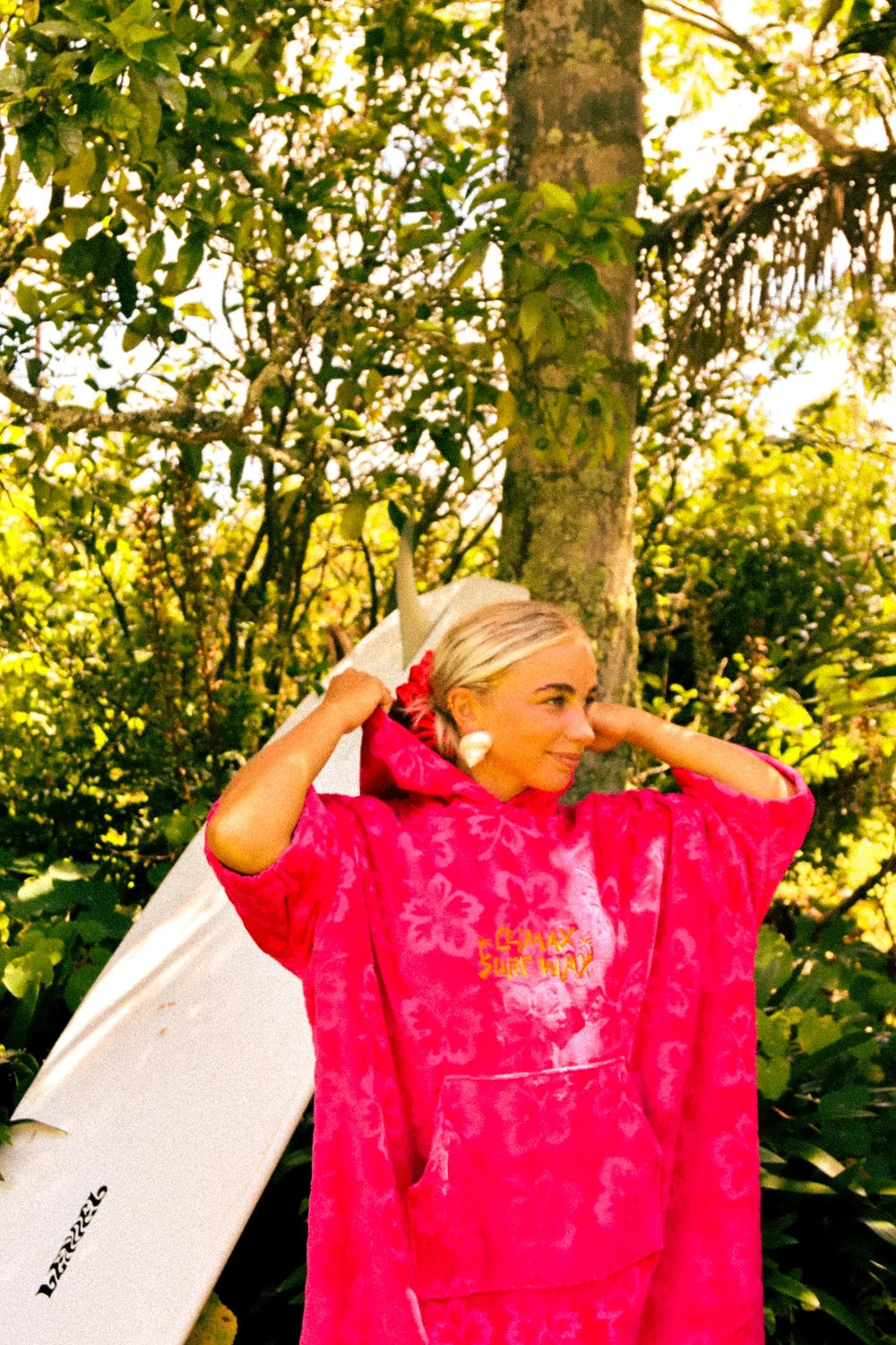 Hot Pink Hoodie Towel