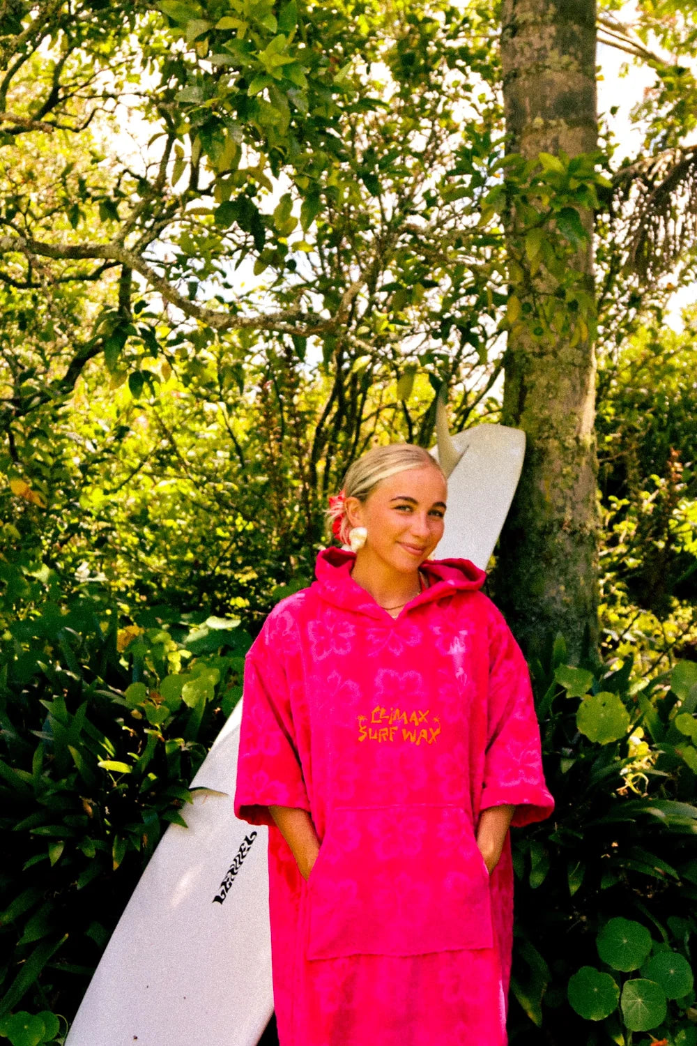 Hot Pink Hoodie Towel