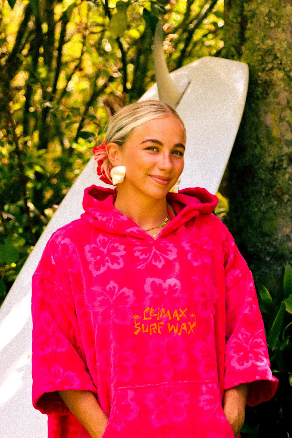Hot Pink Hoodie Towel