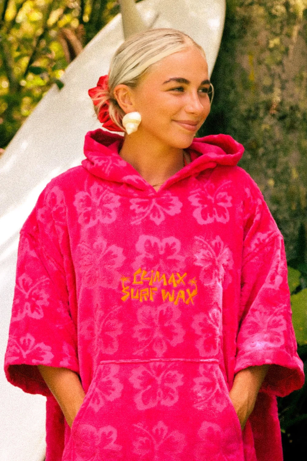 Hot Pink Hoodie Towel