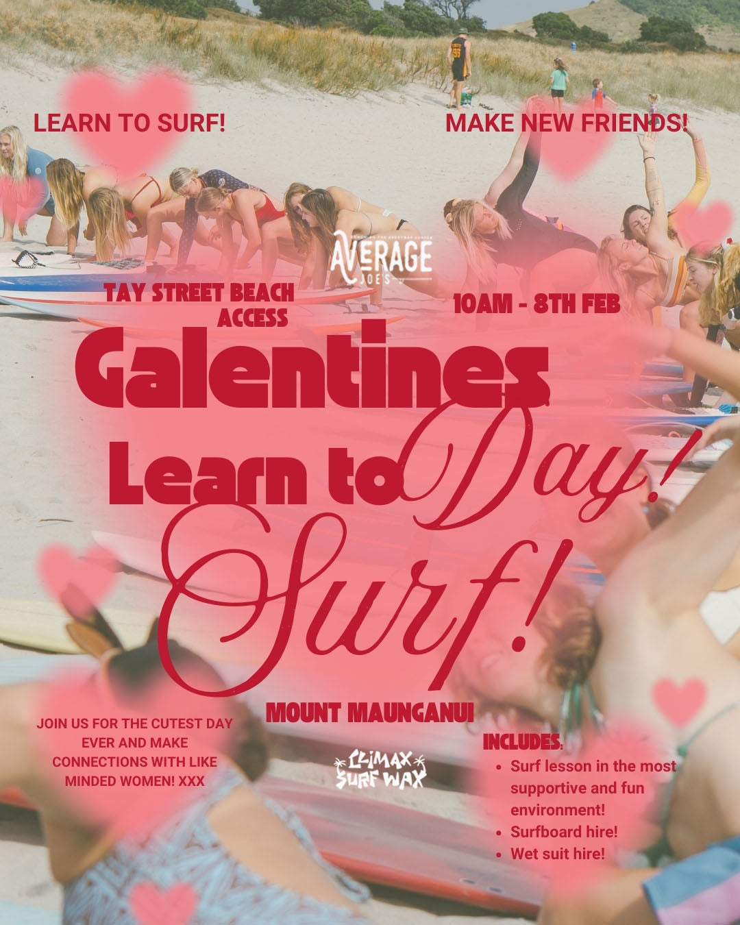 Galentines day beginner surf lessons! ๐