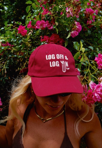 Log off and log on dad cap