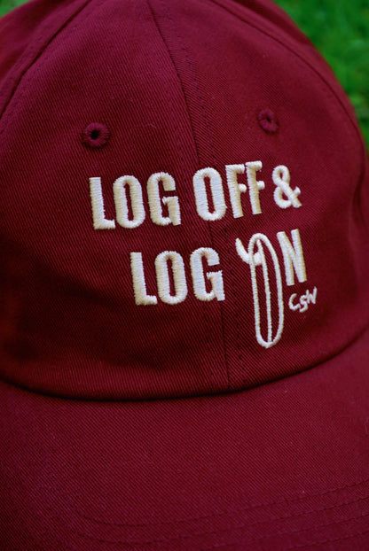 Log off and log on dad cap