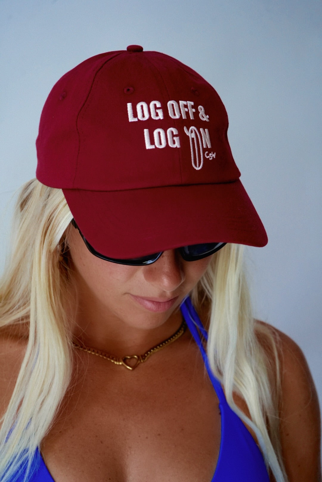 Log off and log on dad cap