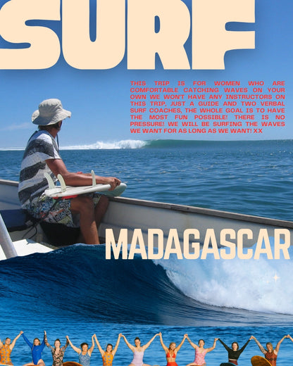 Women's Madagascar surf trip! 🇲🇬♥️