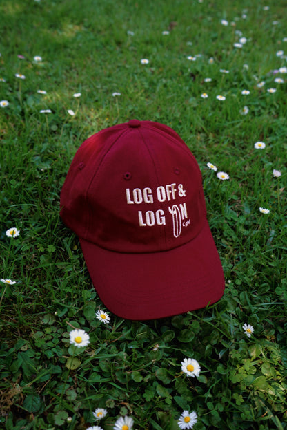 Log off and log on dad cap