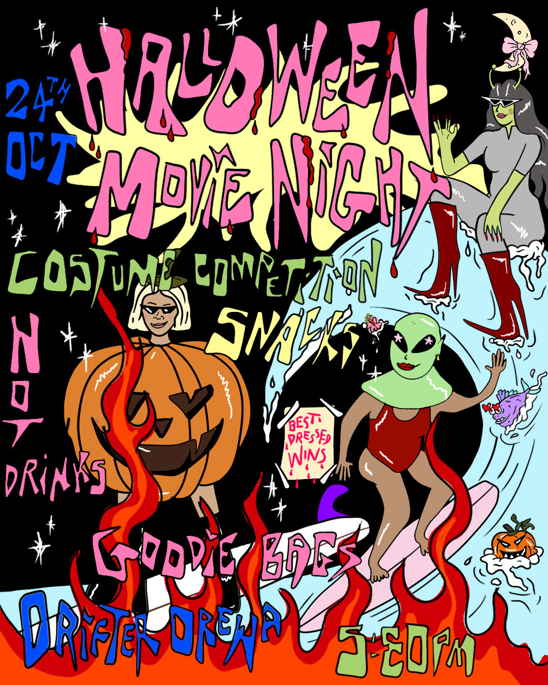 GIRLS HALLOWEEN MOVIE NIGHT! 🎃 👻💓