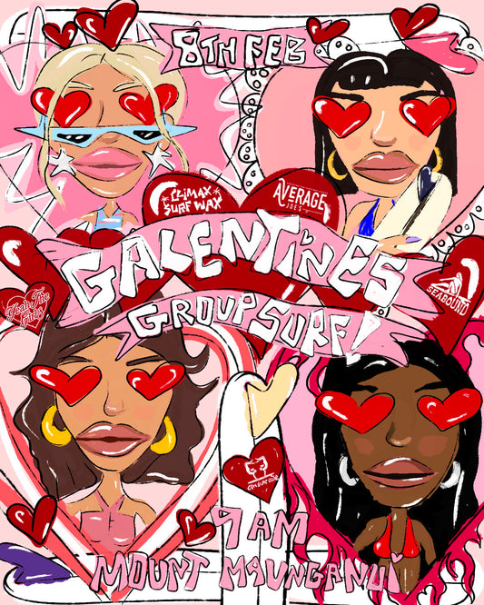 GALENTINES GROUP SURF! 💌✨💗