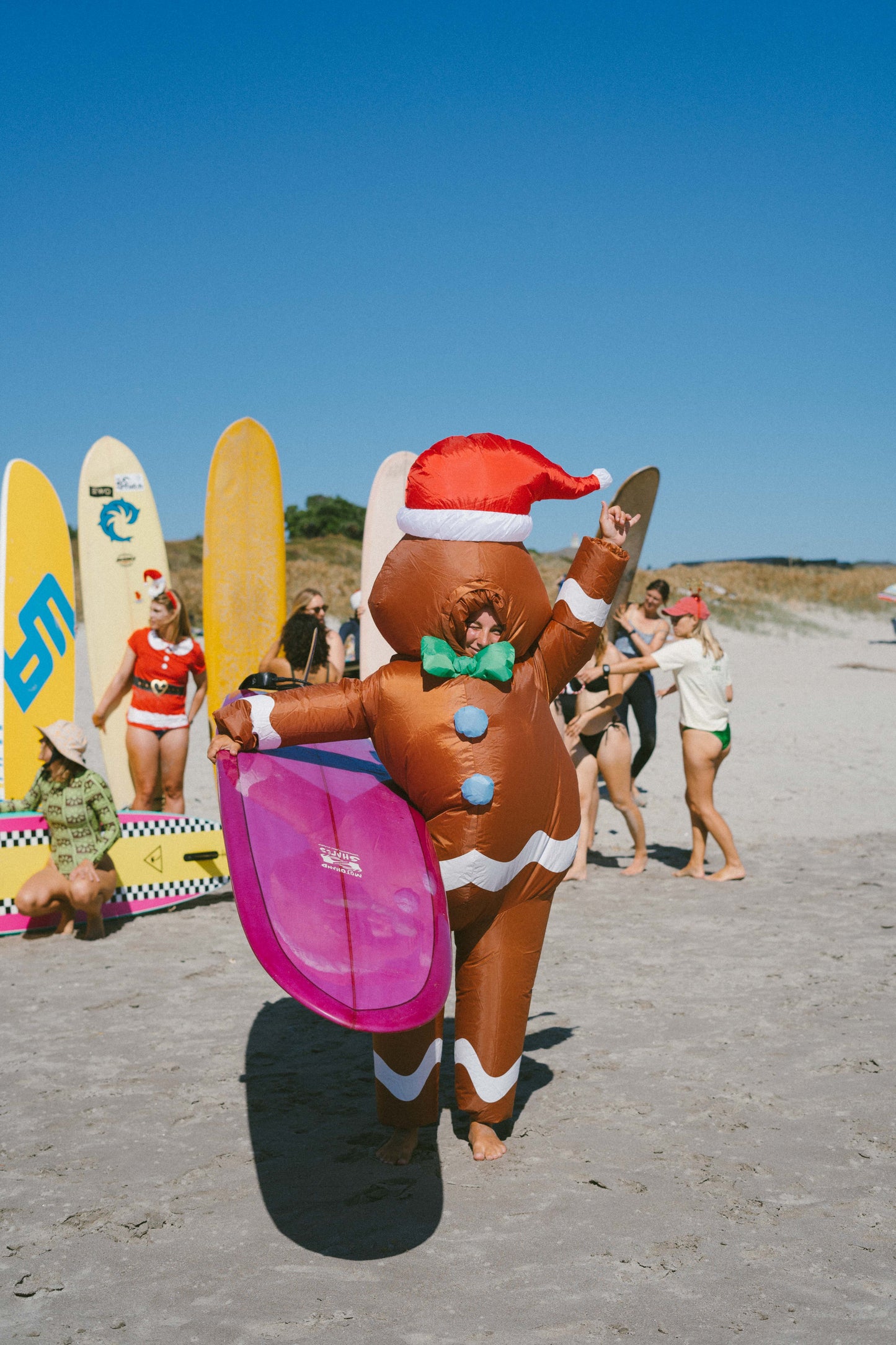 Wāhine Santa Group Surf!♥️🎄