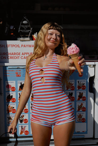 Hannah toweling surf suit